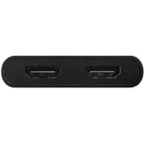 Club 3D USB-C til 2x HDMI video splitter med DisplayLink HDMI splitter (sort, med USB-A adapter)