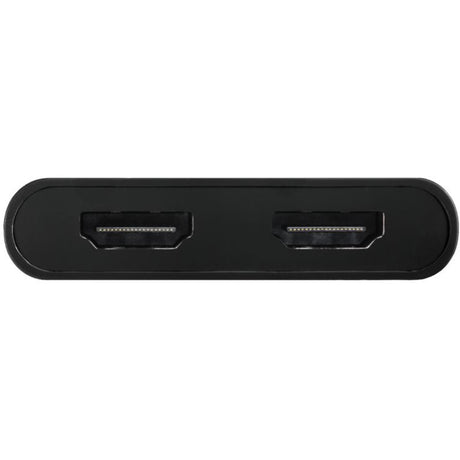 Club 3D USB-C til 2x HDMI video splitter med DisplayLink HDMI splitter (sort, med USB-A adapter)