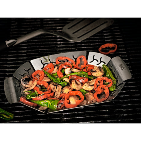 Weber premium grillkurv grøntsagskurv (rustfrit stål)