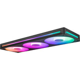 Nzxt f360 rgb core case fans (sort, 3 stykker, 360 x 120 x 26 mm)