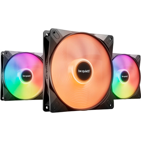 Vær stille! light wings lx pwm high-speed rgb case fans (sort, 3 stk, 140 x 140 x 25 mm)