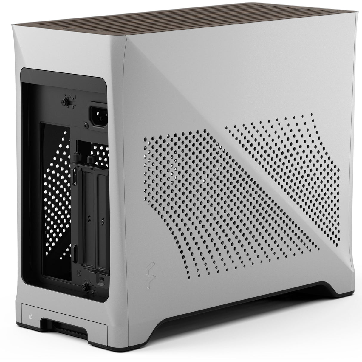 Fractal design æra 2 sølv mini tårnhus (sølv | 2x USB-A | 1x USB-C)