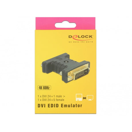 Delock dvi 24+1 han- til dvi 24+5 hun-adapter (sort)