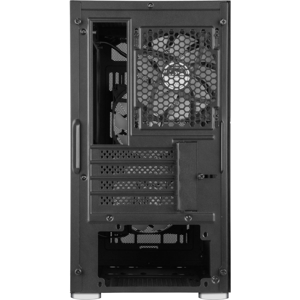 Silverstone sst-fah1mb-pro midi tårnhus (sort | 3x USB-A | RGB | hærdet glas)