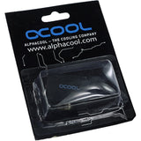 Alphacool hf tilslutningsklemme tee rund g1 4 (sort)
