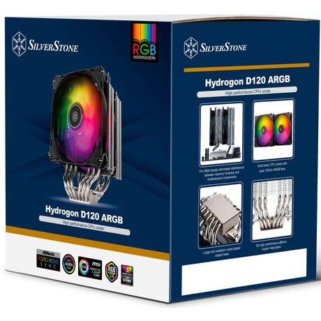 Silverstone sst-hyd120-argb-v2 cpu køler