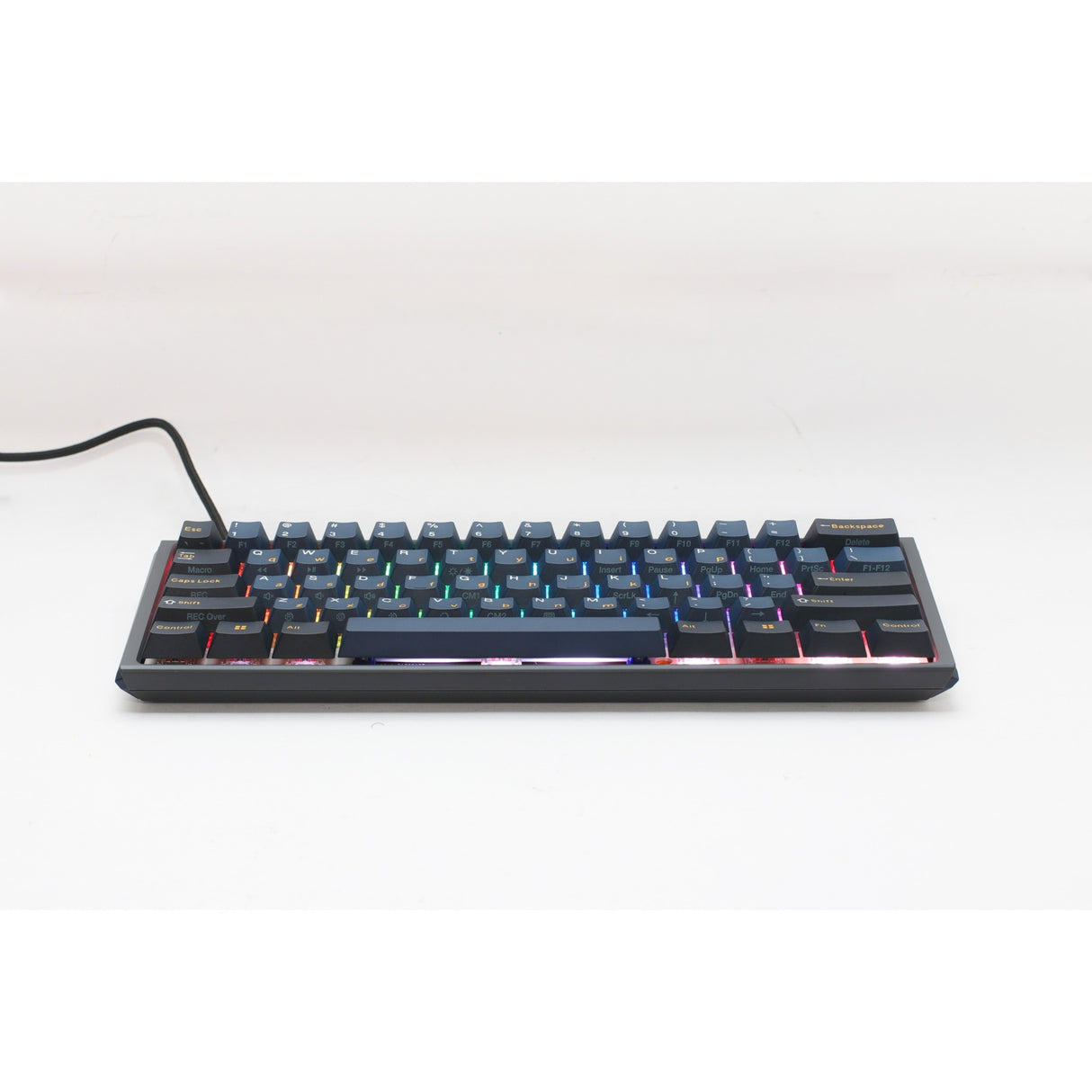 Ducky one 3 pro mini rgb mekanisk gaming-tastatur (sort, us-layout (qwerty), cherry mx2a brown, 60%, rgb led, double-shot pbt, quack mekanik, hot swap)