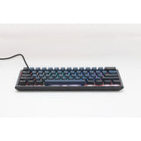 Ducky one 3 pro mini rgb mekanisk gaming-tastatur (sort, us-layout (qwerty), cherry mx2a brown, 60%, rgb led, double-shot pbt, quack mekanik, hot swap)
