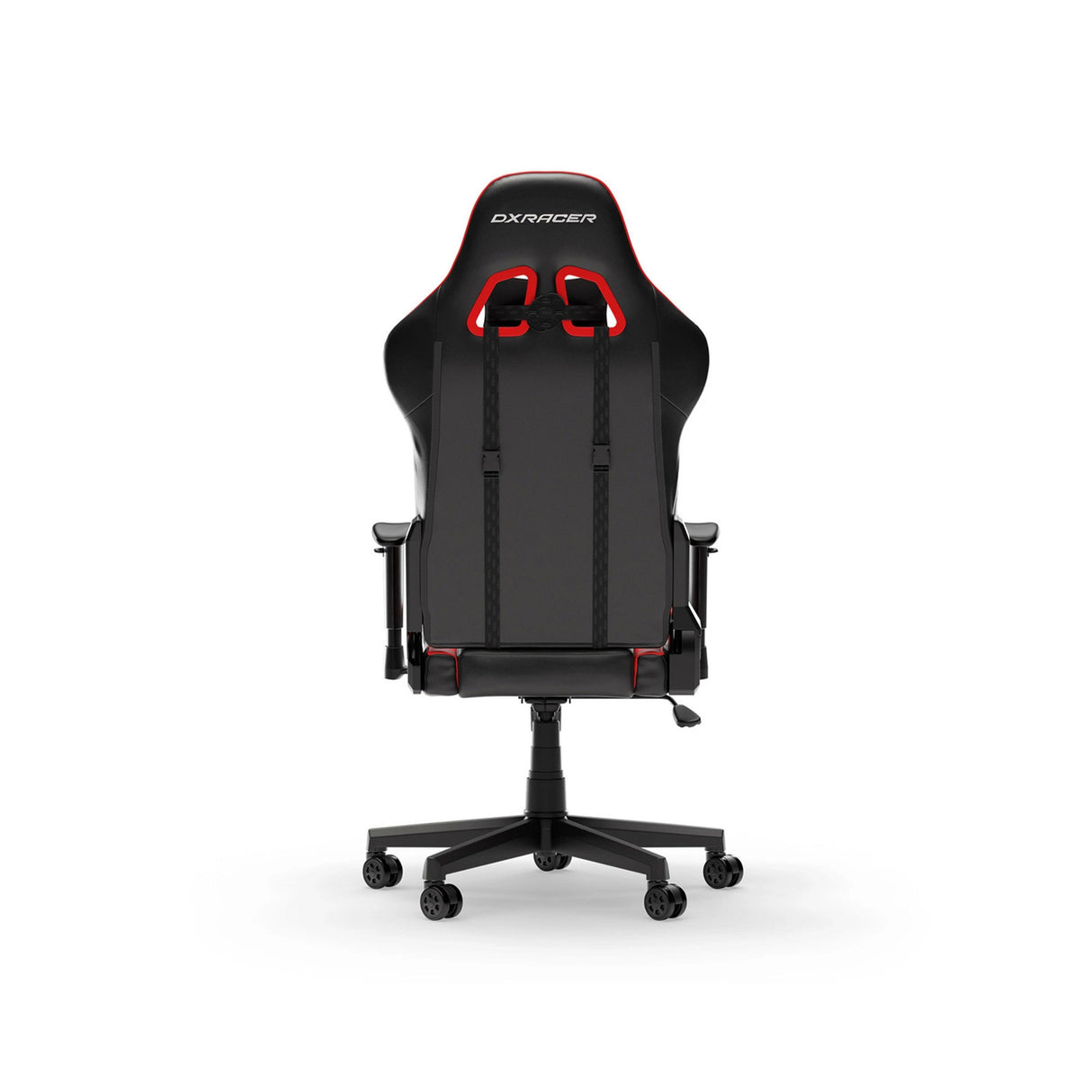 Dxracer prince l sort rød pvc læder gaming stol (sort rød)