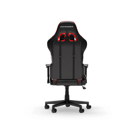 Dxracer prince l sort rød pvc læder gaming stol (sort rød)