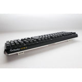 Ducky one 3 classic, tastatur (sort og hvid, us-layout, cherry mx blue, rgb led, double-shot pbt, hot-swappable, quack mekanik)