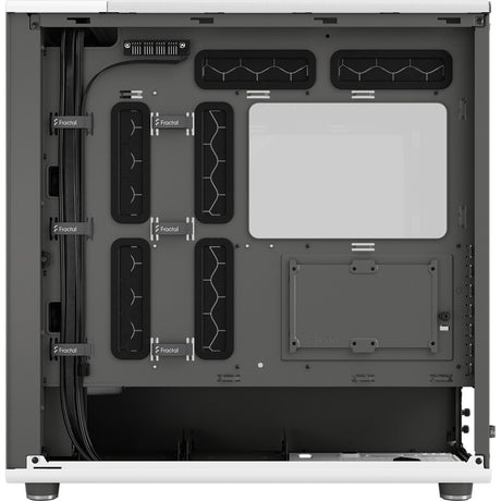 Fractal design nord xl midi tårnhus (hvid træfarve | 2x USB-A | 1x USB-C | hærdet glas)