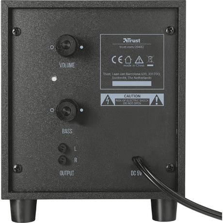 Trust avora 2.1 subwoofer højttalersæt PC-højttaler (sort, 20442)