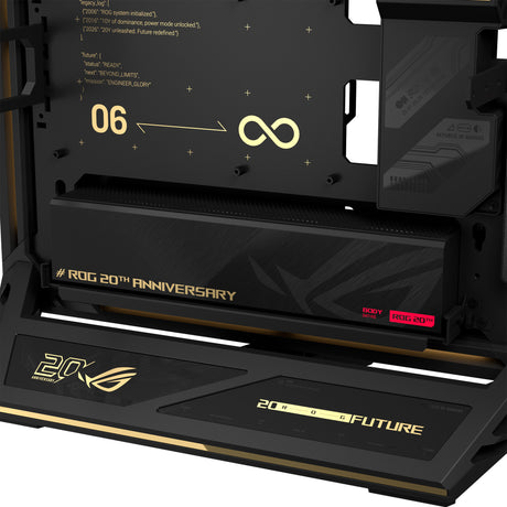 Asus rog gr20 edition 20 midi tower behuizing (zwart | 2x usb-a | 2x usb-c | rgb)