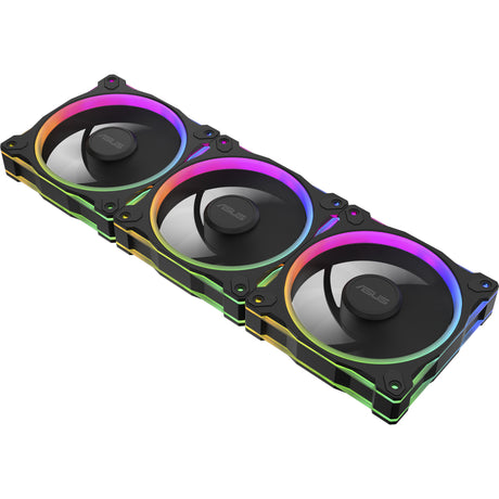Asus prime mr120 argb ventilator - triple pack case fans (sort, 3 styk, 120 x 120 x 28 mm, 3 styk)