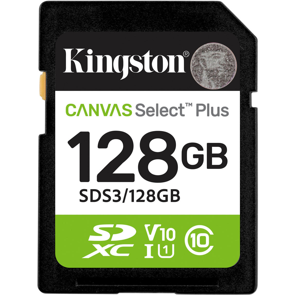 Kingston Canvas Select Plus 128 GB SDXC-hukommelseskort (UHS-I U1, Class 10, V10)