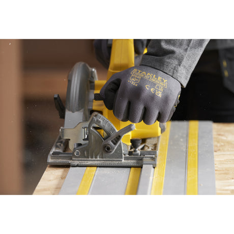 Stanley fatmax v20 18v rundsav 190mm håndrundsav (sort gul, batteri og oplader inkluderet, med kuffert)