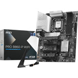 MSI Pro B860-P WiFi Socket 1851 bundkort (sølv, RAID, 5GB-LAN, WiFi 7, BT, lyd, ATX)