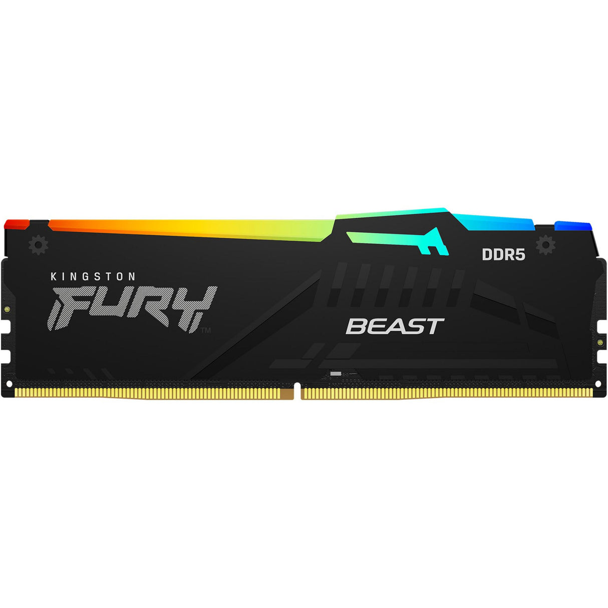 Kingston Fury Beast RGB 64 GB DDR5-5600 (2x 32 GB) RAM (sort, KF556C36bbe2ak2-64, XMP 3.0, Expo)