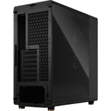 Fractal design nord midi tårnhus (sort træ farve | 2x USB-A | 1x USB-C | hærdet glas)