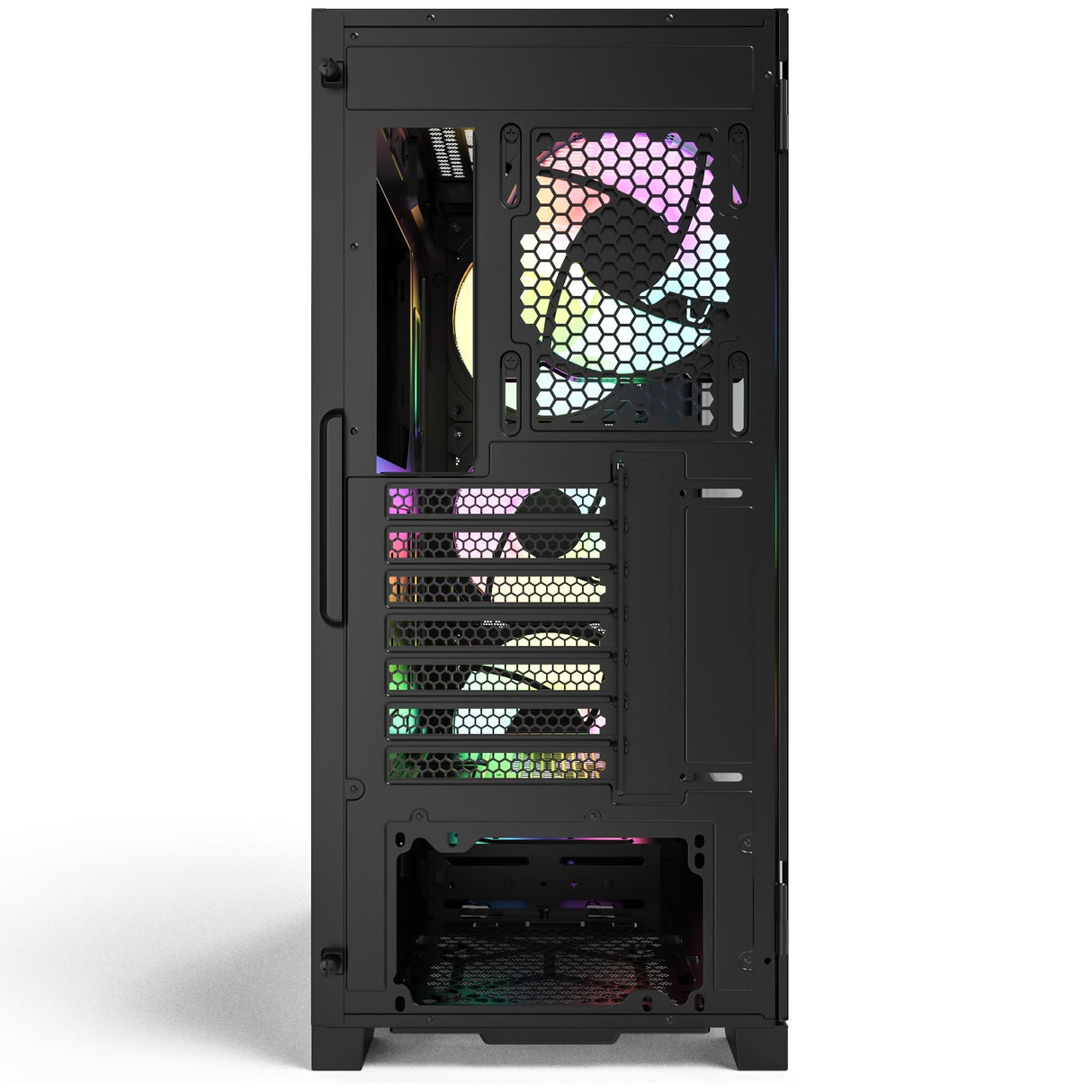 Montech air 1000 premium midi tårnhus (sort | 3x USB-A | hærdet glas)