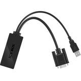Icy box ib-ac512 vga + lyd - hdmi adapter (sort)