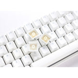 Ducky one 2 pro mini hvid klassisk rgb mekanisk gaming-tastatur (hvid, us-layout (qwerty), cherry mx red, 60%, rgb led, double-shot pbt, quack mechanics)