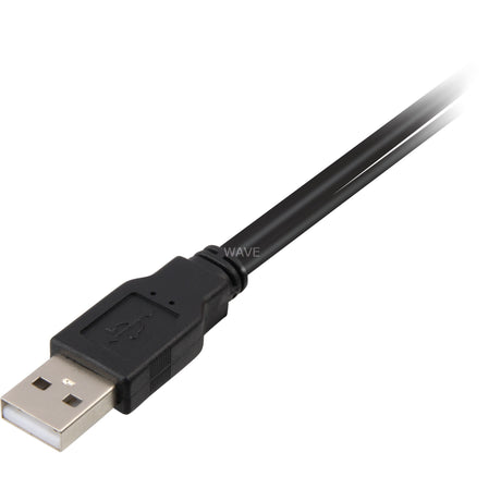 Delock 2x USB-A 2.0 han > USB mini 5-bens splitterkabel (sort rød, 1 meter)
