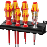 Wera 160 i 165 i 7 skruetrækkersæt kraftform plus serie 100 + spændingstester + holder, 7-delt - 1 stk. - 05006148001