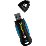 Corsair flash voyager usb 3.0 256 gb usb stick (sort blå, cmfvy3a-256gb)