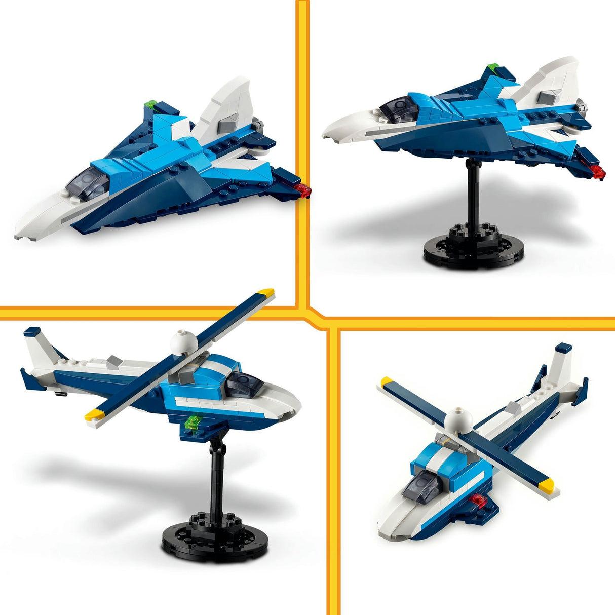 Lego Creator 3-i-1 - luftfart: konstruktionslegetøj til racerfly (31160)