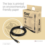 Club 3D USB-C til Mini DisplayPort DP40 tovejsadapter (sort, 2 meter, Vesa-certificeret)
