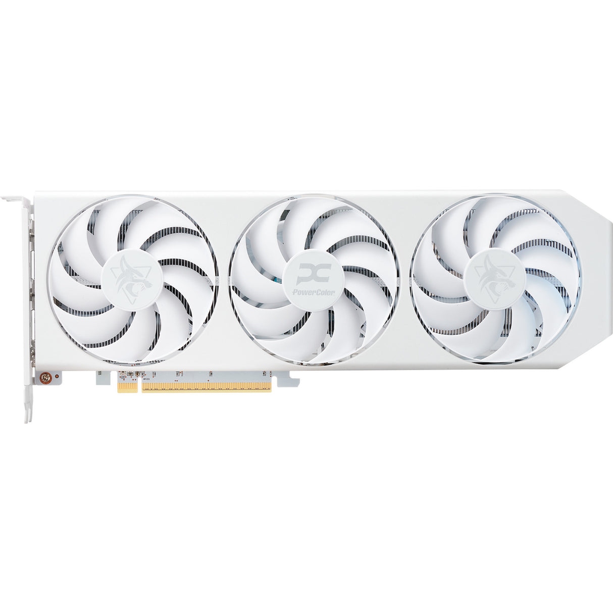 Powercolor Radeon RX 9060 XT Hellhound Spectral White 16G grafikkort (hvidt, RDNA4, GDDR6, 2x Display Port, 1x HDMI 2.1)