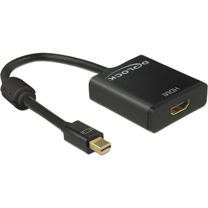 Delock mini displayport > hdmi-adapter (sort, 0,2 meter, 4k)