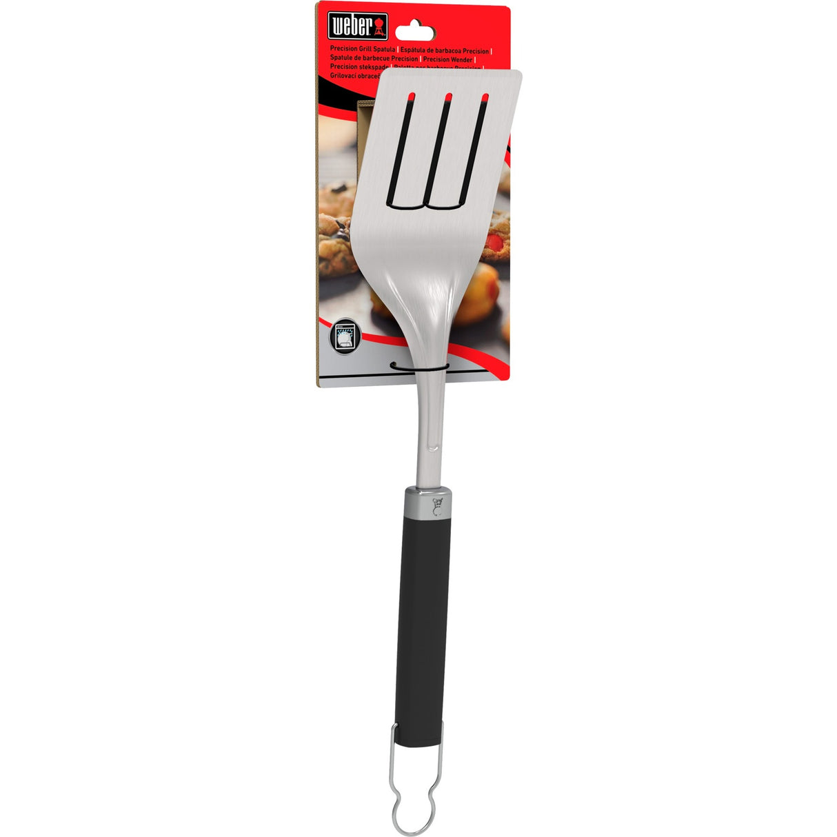 Weber præcisions grillspatel (rustfrit stål sort)