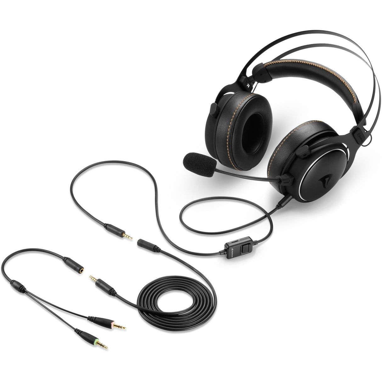 Sharkoon skiller sgh50 over-ear gaming headset (sort, pc, Playstation 4, Playstation 5, Xbox Series S|x)