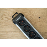 Brennerstuhl premium-alu-line fatning 12-vejs 3 m h05vv-f 3g1.5 2x 6-vejs omskiftelige fatninger