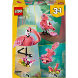 Lego ® creator 3i1 vilde dyr: pink flamingo sæt - 31170