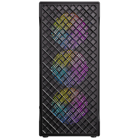 Antec vx320 argb midi tårnhus (sort | 3x usb-a | hærdet glas)