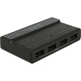Delock external USB 3.2 gen 2 4 port hub 10Gbps USB hub (black)