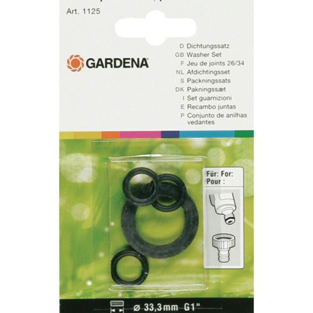 Gardena sæt gummiringe tætning (sort, 1124-20)