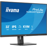 Iiyama prolite xub3297qsnp-b1 32 skærm (sort, HDMI, 2x skærmport, 2x USB-A, 2x USB-C, RJ-45)