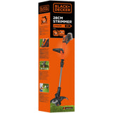 Black+decker batteri græstrimmer stc1820pcb (orange sort, batteri medfølger ikke)