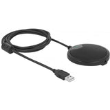 Delock USB kondensatormikrofon rundstrålende til konferencemikrofon (sort)
