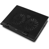 Act connectivity laptop stativ, med blæser, højdejusterbar i 2 positioner (sort, 4-ports USB 2.0 hub)