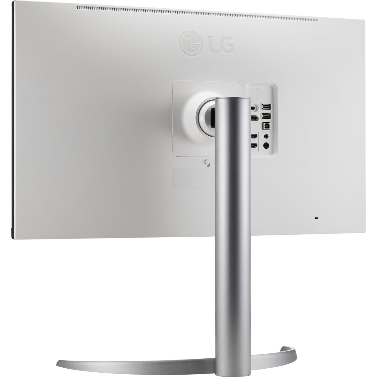 LG Ultrafine 27UQ850V-W 27 4K UHD-skærm (hvidsølv, 2x HDMI, skærmport, 2x USB-A, USB-B, USB-C)