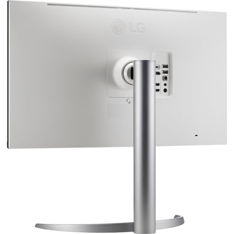 LG Ultrafine 27UQ850V-W 27 4K UHD-skærm (hvidsølv, 2x HDMI, skærmport, 2x USB-A, USB-B, USB-C)