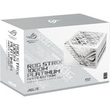 Asus rog strix platinum white edition modulær 1000 watt strømforsyning (hvid, 1x 12v-2x6, 4x pcie)