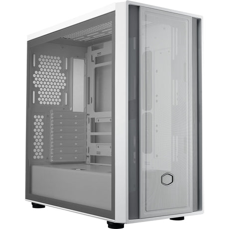Cooler master masterbox 600 lite midi tårnhus (hvid | 2x USB-A | 1x USB-C | RGB | hærdet glas)