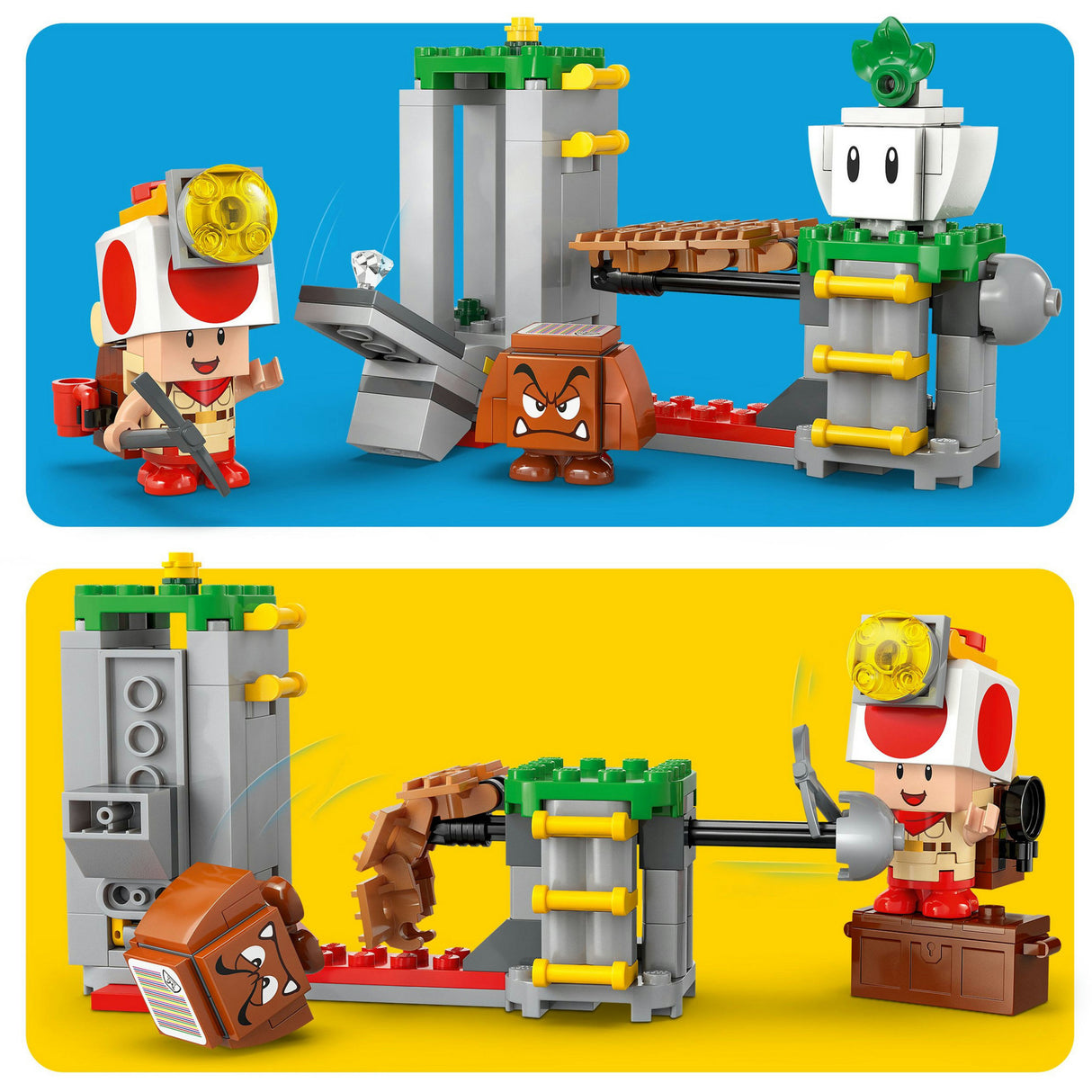 Lego super mario 72040 toad boss campingplads